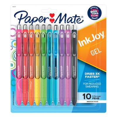 Paper Mate® InkJoy® 0.7mm 10 Color Retractable Gel Pen Set