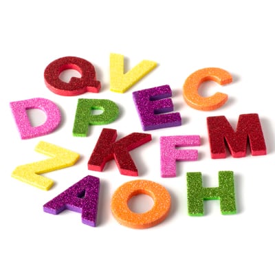 Creatology™ Foam Stickers, Glitter Alphabet image