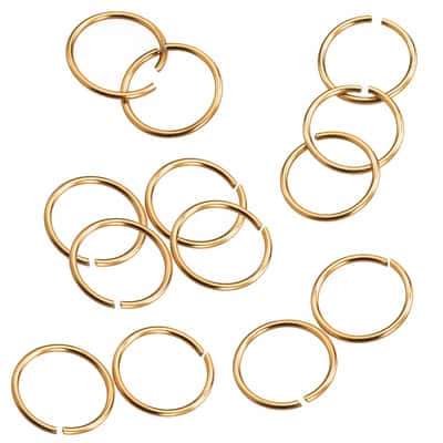 15mm Aluminum Hair Rings, 120ct. by Bead Landing™ image