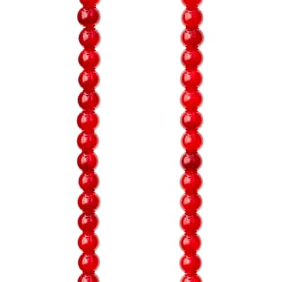 Burgundy Glass Round Beads, 6mm by Bead Landing™ image