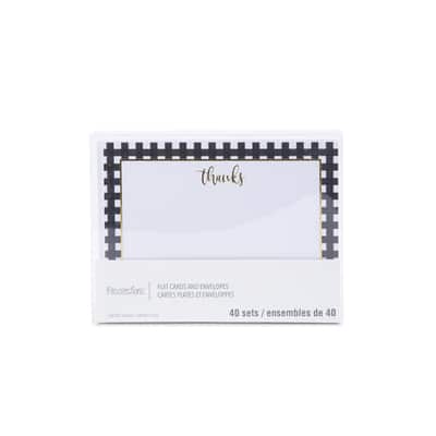 Thank You Flat Cards & Envelopes by Recollections™, 4.25" x 5.5"