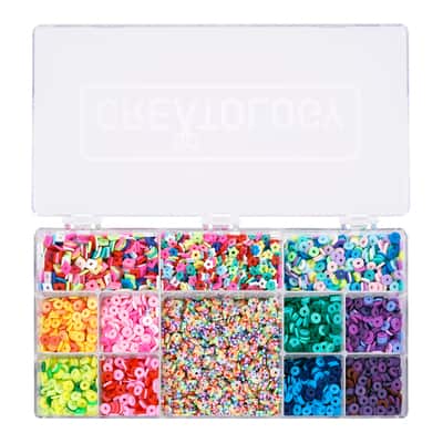 Mixed Clay Heishi Bead Box by Creatology™ image