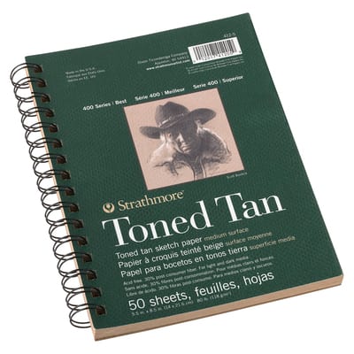 Strathmore® 400 Series Recycled Toned Tan Sketch Paper Pad