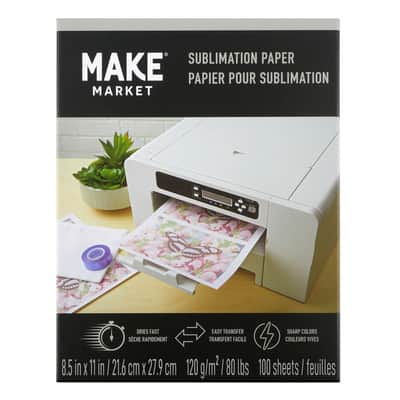 8.5" x 11" Sublimation Paper, 100ct. by Make Market® image