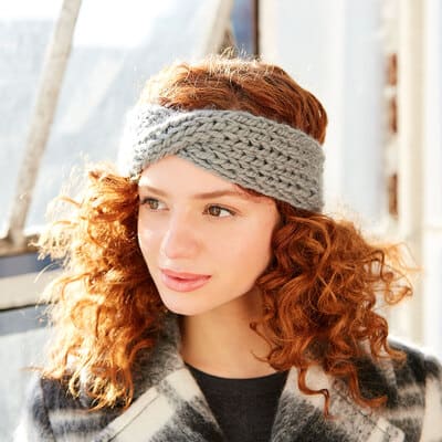 C & L CRAFTS Hand Knit Wool Blend Wide Headband Magic Mountain 2024-09-23Villages09890.jpg?v=  main image 3