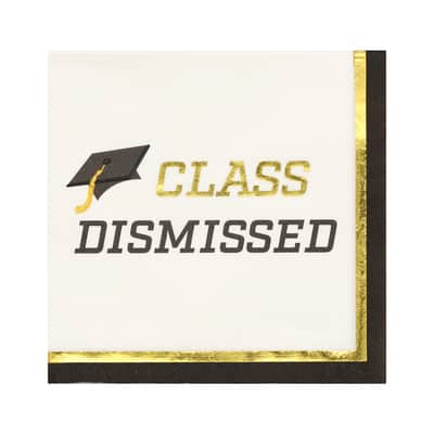 Graduation Class Dismissed Beverage Napkins, 20ct. by Celebrate It |  Michaels