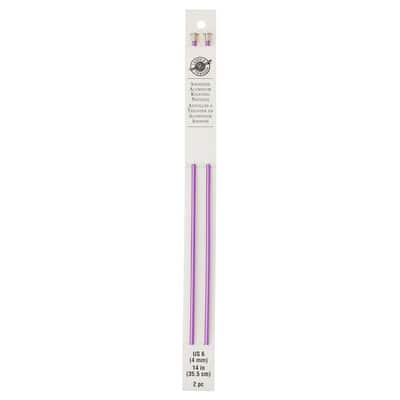 14" Anodized Aluminum Knitting Needles by Loops & Threads® image