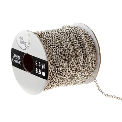 9.4 yd. Rhodium Chain Spool By Bead Landing™ image