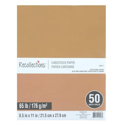 8.5" x 11" Cardstock Paper by Recollections™, 50 Sheets image