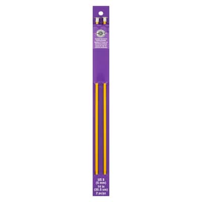 14" Anodized Aluminum Knitting Needles by Loops & Threads® image