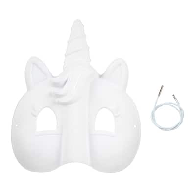 Unicorn Paper Mache Mask by Creatology™ image