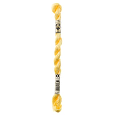 DMC® Pearl Cotton Floss, Color: 727 VY LT Topaz | Michaels