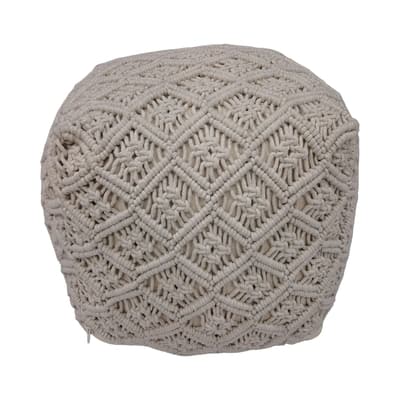 Macrame Decorative Pouf by Ashland® | Michaels