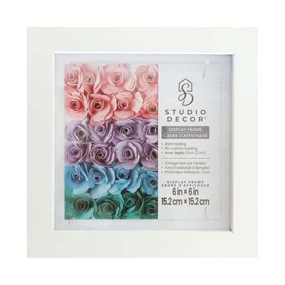 Flat White Display Frame by Studio Décor®, Size: 6