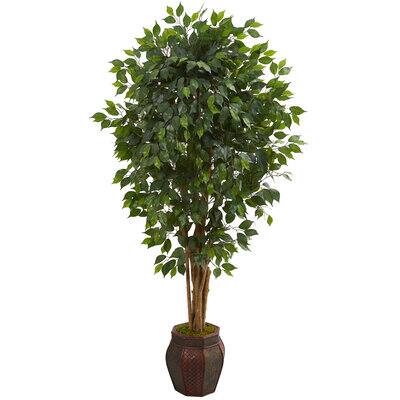 6ft. Ficus Tree with Decorative Planter | Michaels