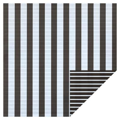 Black & White Stripe Double-Sided Cardstock Paper by Recollections™, 12" x 12" image