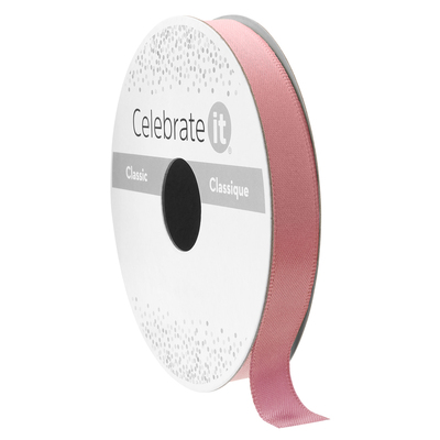 3/8" x 15yd. Pink Rose Ribbon by Celebrate It™ Classic image
