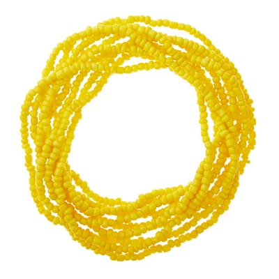 Yellow Glass Rondelle Seed Beads, 6/0 by Bead Landing™ image