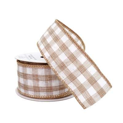 1.5" x 3yd. Wired Checkered Ribbon by Celebrate It™