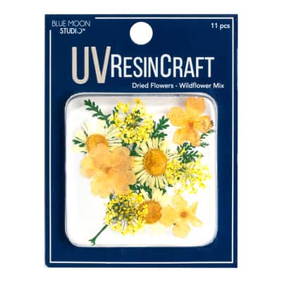 Blue Moon Studio™ UV Resin Craft Yellow Dried Wildflower Mix image