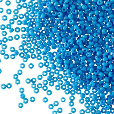 John Bead Opaque Czech Glass Seed Beads, 11/0 image