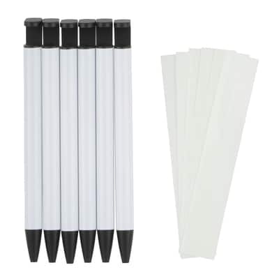 Sublimation Pen Blanks with Sleeves, 6ct. by Make Market®