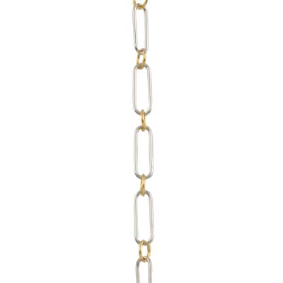 36" Silver & Gold Paper Link Chain by Bead Landing™ image