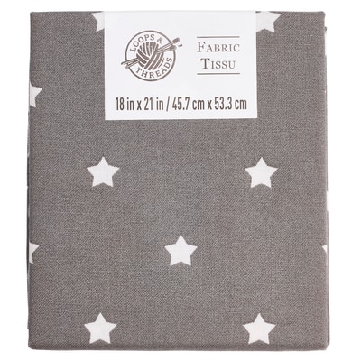 Grey Printed Fabric by Loops & Threads® image