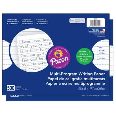 Pacon® Multi-Program Writing Paper, 2 Packs of 500 | Michaels