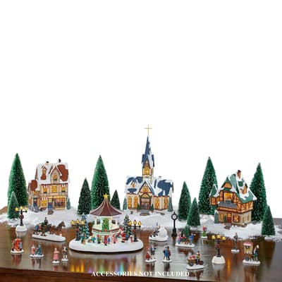 Moments in Time Christmas Village Tabletop Décor Set | Michaels