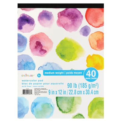 Watercolor Paper Pad by Creatology™, 9" x 12" image