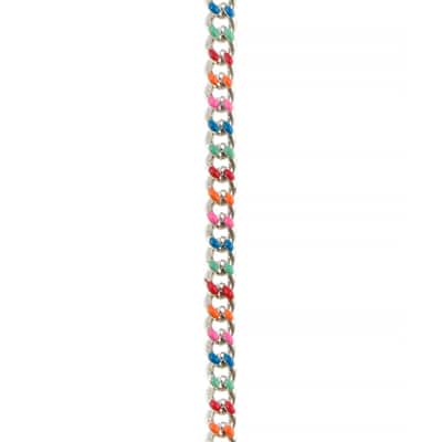 18" Rhodium Enamel Curb Chain by Bead Landing™ image