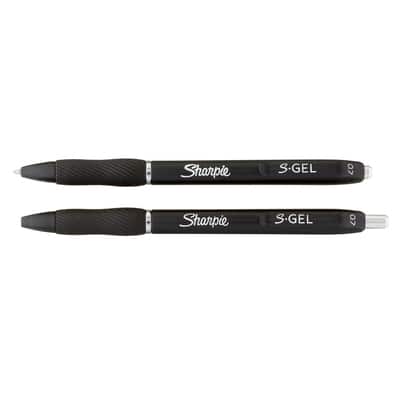 Sharpie® S-Gel™ Black Pens, 2ct., Size: 0.7 mm | Michaels