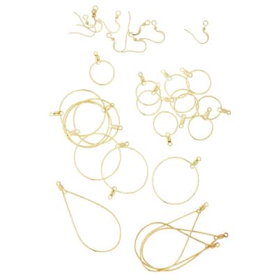Premium Metals Gold Assorted Ear Wires by Bead Landing™ image