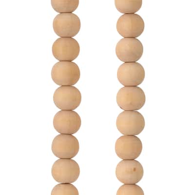 Light Natural Wooden Round Beads, 10mm by Bead Landing™ image