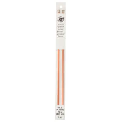 14" Anodized Aluminum Knitting Needles by Loops & Threads® image