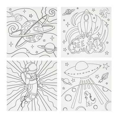 Space Coloring Boards, 4ct. by Creatology™ | Michaels