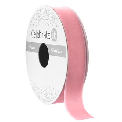 5/8" x 3yd. Velvet Ribbon by Celebrate It™ Classic image