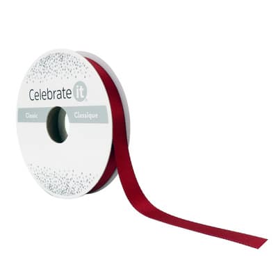 3/8" x 15yd. Satin Ribbon by Celebrate It® Classic image