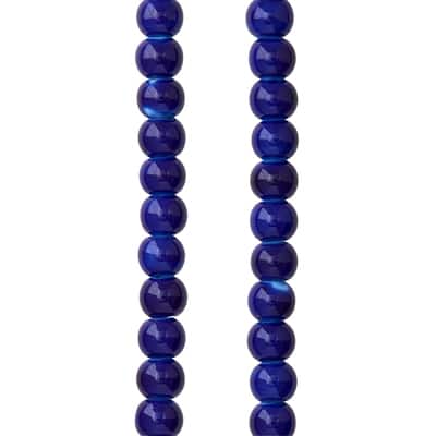 Sapphire Ceramic Round Beads, 6mm by Bead Landing™ image