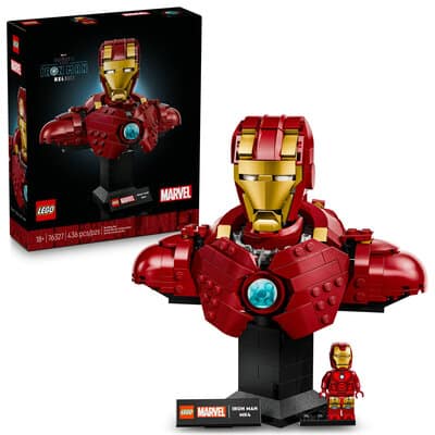 LEGO® Marvel Iron Man MK4 Bust, Buildable Model for Adults with