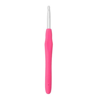 Ergonomic Aluminum Crochet Hook by Loops & Threads®