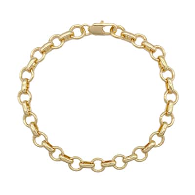 Gold Long & Short Charm Bracelet by Bead Landing™ image