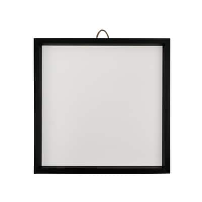 12" x 12" White Plaque with Black Wood Frame by Make Market® image