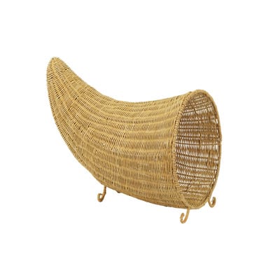 Rattan Cornucopia Tabletop Décor by Ashland® image