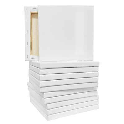 12 Pack 8" x 8" Super Value Canvas by Artist's Loft®
