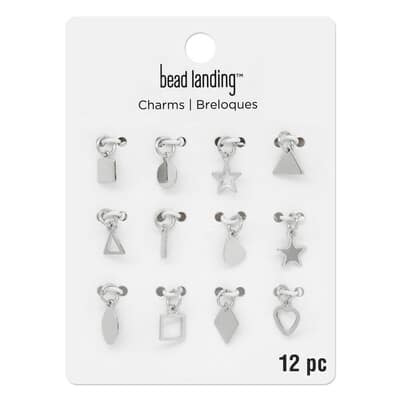 Silver Basic Shapes Charms by Bead Landing™ image