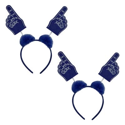 Beistle Adult Blue #1 Hand Boppers with Marabou, 2ct. | Michaels