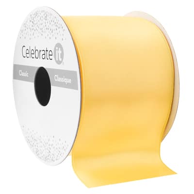 2.5" x 10yd. Satin Wired Ribbon by Celebrate It® Classic image