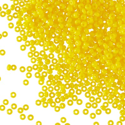John Bead Opaque Czech Glass Seed Beads, 11/0 image